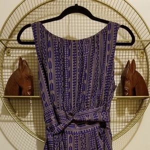 Eva Franco Sleeveless Abstract Pattern Dress